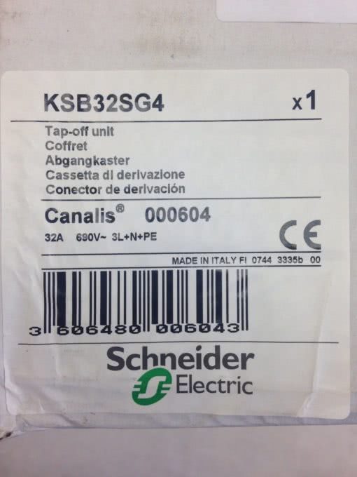 SCHNEIDER ELECTRIC KSB32SG4 CANALS TAP OFF UNIT (B406) 2