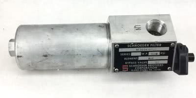 USED, GOOD SCHROEDER FILTER NF301N10PD5 BYPASS VALVE 3000 PSI (B73) 1