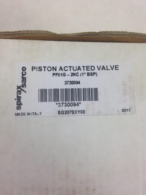 SPIRAX SARCO PF61G-2NC (1” BSP) PISTON ACTUATED ON/OFF (B406) 2
