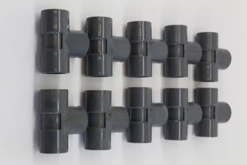 Nibco 1” Schedule 80 PVC Tee *Lot of 10* (B246) 1