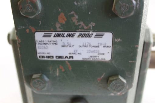 Ohio Gear Uniline 2000 B2262 1:0-B ratio *NEW* (B247) 2