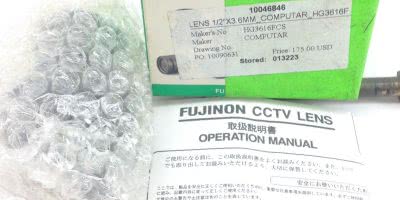 NIB! FUJINON HG3616FCS COMPUTAR CCTV LENS 1/2″ X 3