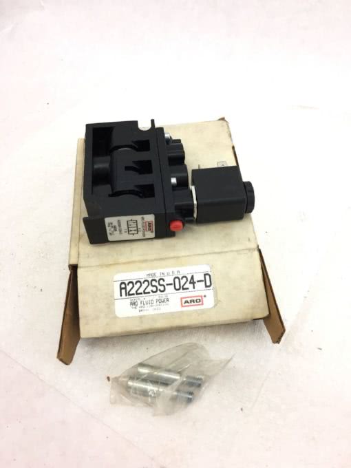 NEW IN BOX ARO A222SS-024-D Solenoid Air Control Valve, FAST SHIPPING! (B379) 1