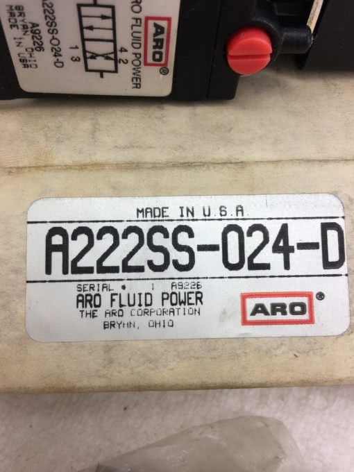 NEW IN BOX ARO A222SS-024-D Solenoid Air Control Valve, FAST SHIPPING! (B379) 2