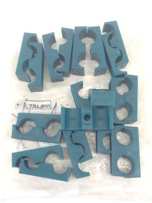 NEW! STAUFF GR3 #22 HD POLYPROPYLENE TWIN TUBE CLAMPS 22 PCS FAST SHIP!!!(A115) 1