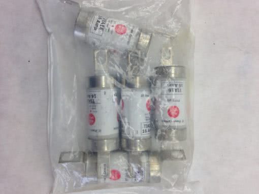 GENERAL ELECTRIC RED SPOT TIA16 16AMP FUSE BAG OF 5 (A847) 1