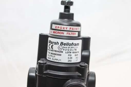 BELLOFRAM T50 962663000 0-35PSI PNEUMATIC AIR REGULATOR W/ EPOXY PAINT NIB (F24) 3