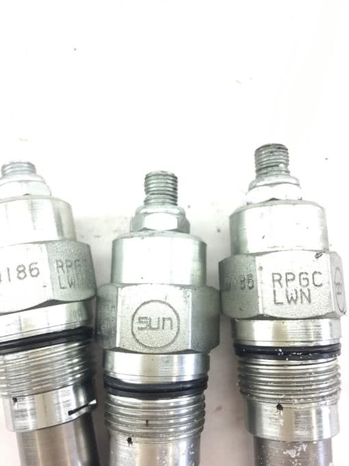 NEW LOT OF 3 SUN HYDRAULICS 9186 RPGC-LWN CARTRIDGE VALVE FAST SHIPPING! (A217) 2