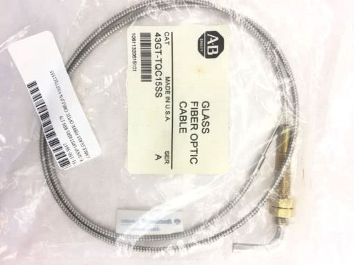 ALLEN BRADLEY 43GT-TQC15SS SERIES A GLASS FIBER OPTIC CABLE IN FACTORY BAG H55 1