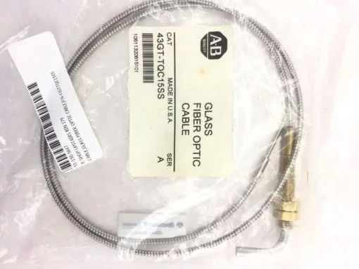 ALLEN BRADLEY 43GT-TQC15SS SERIES A GLASS FIBER OPTIC CABLE IN FACTORY BAG H55 1