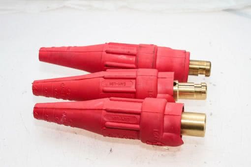 CROUSE-HINDS COOPER E1012-8352 #2 -2/0 CABLE SIZE MALE PLUG RED! LOT OF 3 (B136) 2