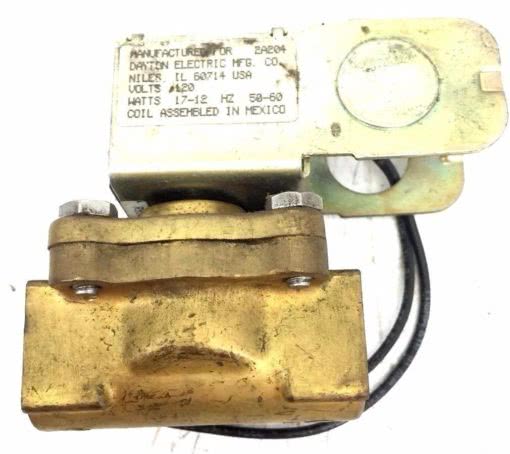 Dayton 2A204 Solenoid Valve Coil W/ R9930 BK 1 VALVE, USED GREAT CONDITION, G29 1