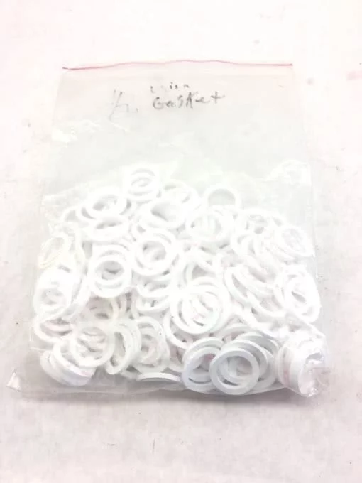 NEW BIG BULK BAG OF 1/2 INCH UNION GASKETS, WHITE, FAST SHIPPING! (B364) 1