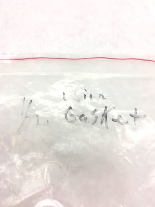 NEW BIG BULK BAG OF 1/2 INCH UNION GASKETS, WHITE, FAST SHIPPING! (B364) 2
