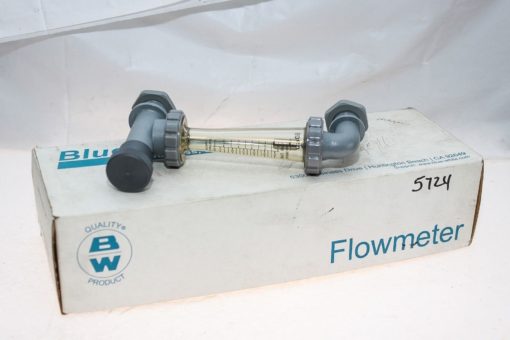 BLUE-WHITE INDUSTRIES F-44500LEA-8 GPM, LPM FLOWMETER NEW IN BOX FAST SHIP (G37) 1