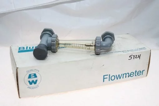 BLUE-WHITE INDUSTRIES F-44500LEA-8 GPM, LPM FLOWMETER NEW IN BOX FAST SHIP (G37) 1