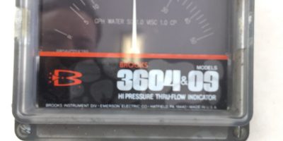 BROOKS 3604&09 HI PRESSURE THRU-FLOW INDICATOR (A650) 1