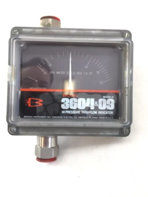 BROOKS 3604&09 HI PRESSURE THRU-FLOW INDICATOR (A650) 1