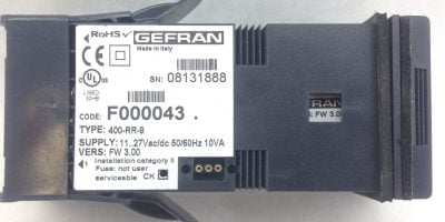 GEFRAN F000043 TYPE: 400-RR-8 VERS: FW3