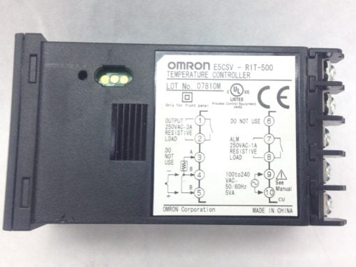 OMRON E5CSV RIT-500 CENTIGRADE TEMPERATURE CONTROLLER PFG-01622 EB7 (A756) 1