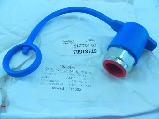 ALFA LAVAL 99991056-84 COUPLING 1/2″ MALE, POS
