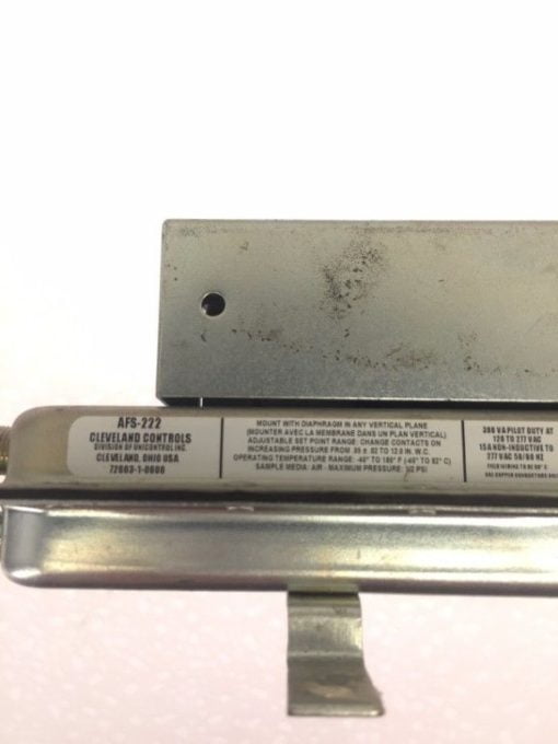Cleveland Controls AFS-222 Pressure Sensing Switch NNB G42 4