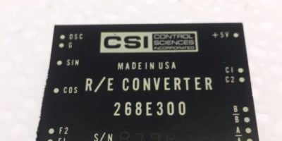 CSI R/E CONVERTER SYNCHRO/ RESOLVER TO DIGITAL CONVERTER 268E300 DATE, 1999 G42 1