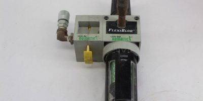 Numatics C32D-04D FlexiBlok Filter With VS32-04 Shutoff valve *used* (J65) 1