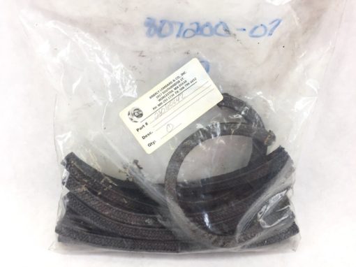 807200-07 1/2” SQUARE BRAIDED GRAPHITE MECHANICAL PACKING 28060242 12-PC (H309) 2