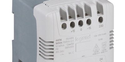 LEGRAND 44214 CONTROL, SIGNALING TRANSFORMER 1-PHASE DIN RAIL PANEL MOUNT (B408) 1