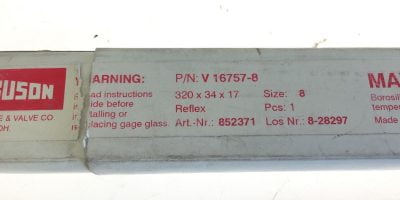 NEW IN BOX, Jerguson V 16757-8 Gage Replacement Glass, Fast Shipping, (B132) 1