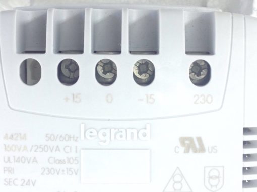 LEGRAND 44214 CONTROL, SIGNALING TRANSFORMER 1-PHASE DIN RAIL PANEL MOUNT (B407) 3
