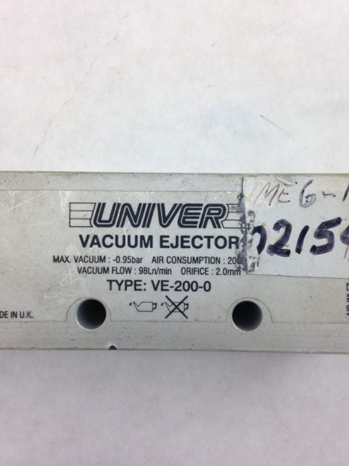 UNIVER VACUUM EJECTOR VE-200-0 (A763) 2
