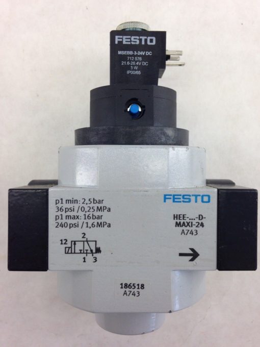 FESTO FRM-1/4-D-MIDI-A743 BRANCHING MODULE 186523 (A763) 2