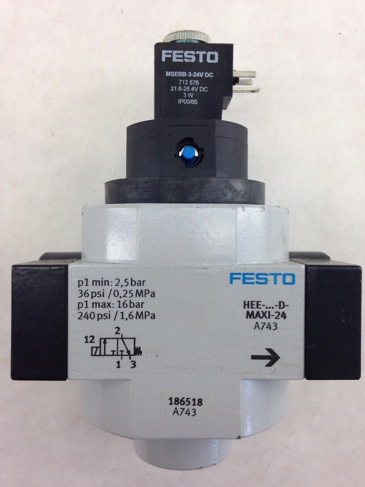 no hardware Details about   Festo FRM-D-MAXI Pneumatic Branching Distribution Block 173930 New 