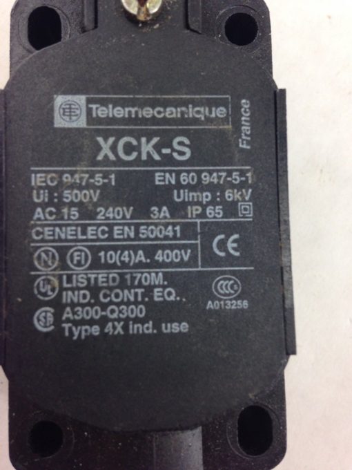 TELEMECANIQUE XCK-S LIMIT SWITCH (A762) 2