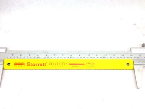 NEW Starrett RS350-6 Power Hacksaw Blade Solid Hi-Speed Stl 14″ x 6 TPI 4-PK(H3) 1