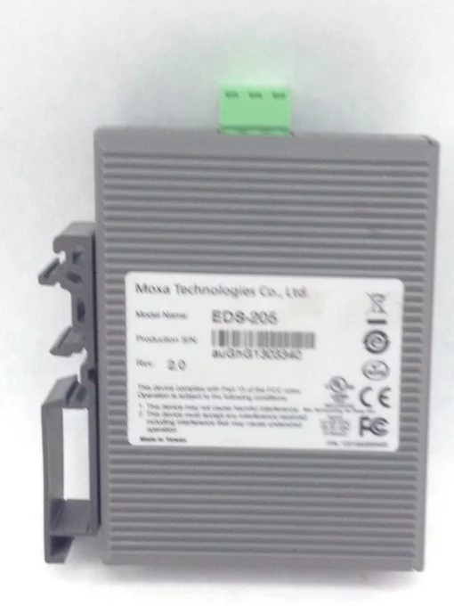 MOXA TECHNOLOGIES EDS-205 REV 2