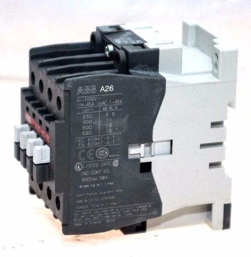 ABB A26-40-00 230-240V 50Hz / 240-260V 60Hz 4-POLE N.O