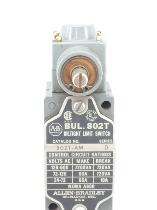 NNB! GENUINE ALLEN BRADLEY 802T-AM SERIES D OIL TIGHT LIMIT SWITCH (A545) 5