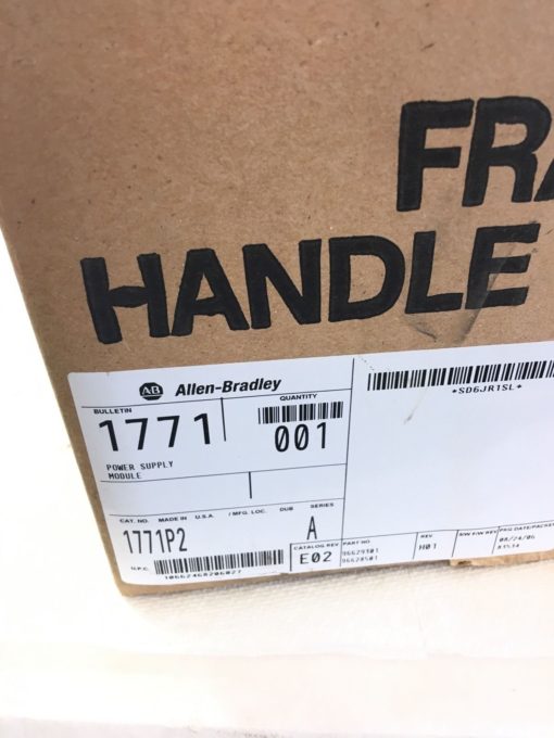 NEW IN BOX SEALED IN STATIC PACKAGE ALLEN BRADLEY 1771-P2 POWER SUPPLY, (B392) 2