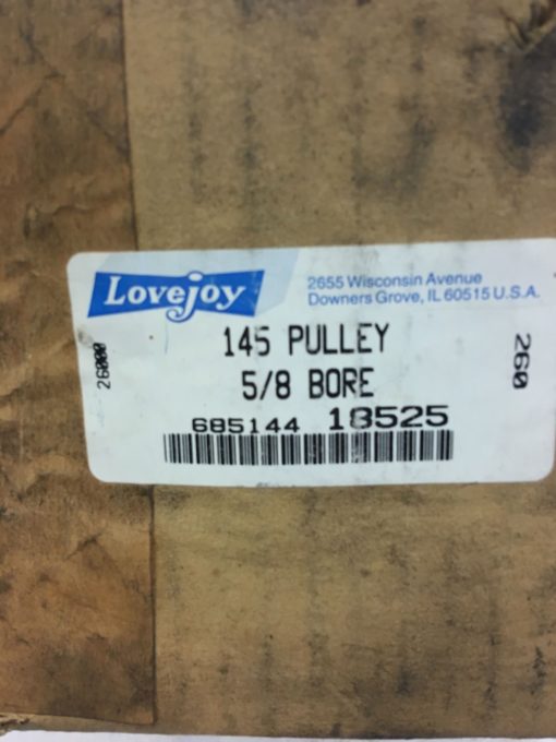 NEW IN BOX LOVEJOY MODEL 145 VARIABLE SPEED PULLEY, 5/8 INCH BORE, B374 2