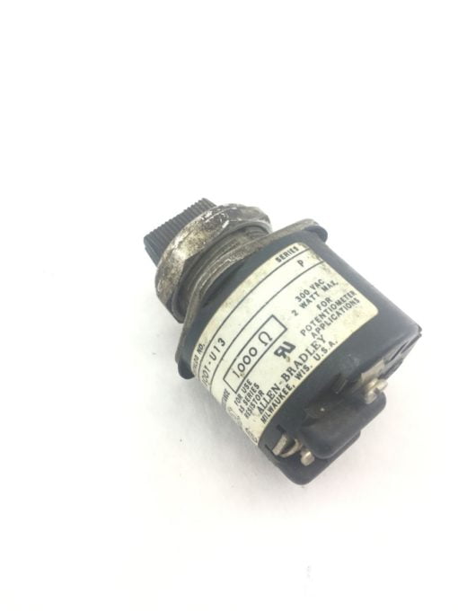 USED Allen Bradley, Potentiometer, 800T-U13, SER P, 1000 Ohm, FAST SHIP! (H44) 2