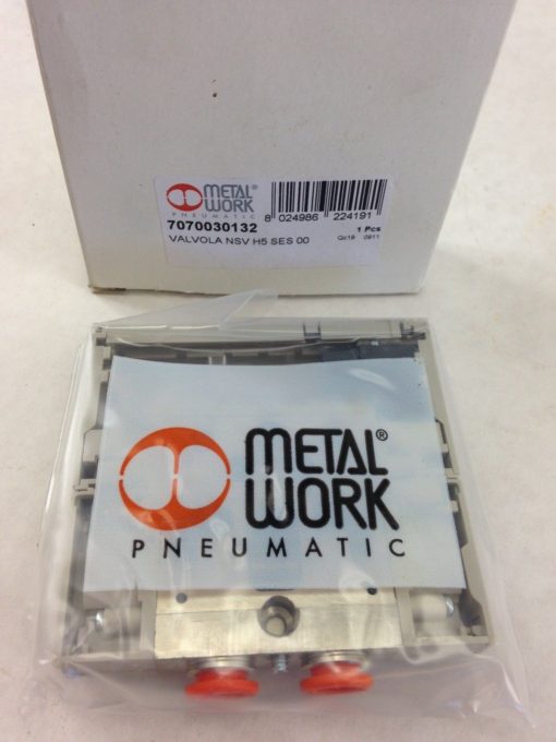 METAL WORK PNEUMATIC 7070030132 NSV H5 SES 00 (A763) 1