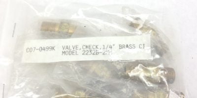 CIRCLE SEAL CONTROLS 2232B-2MM CHECK VALVES 6-PK (A843) 1