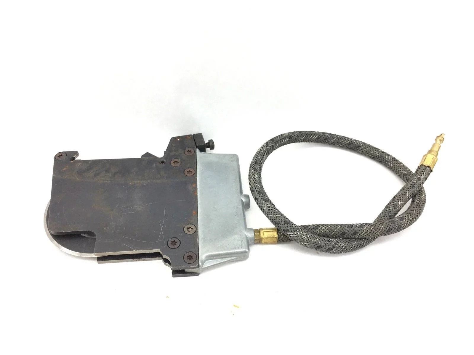 DIENES PNEUMATIC AIR KNIFE CRUSH CUT HOLDER ASSY W/ SET SCREW, BLADE (A617) 1