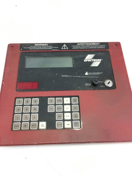 USED DATA INSTRUMENTS 4170800 SPECTRUM CONTAL PANEL, CIRCUIT BOARD, (B259) 2