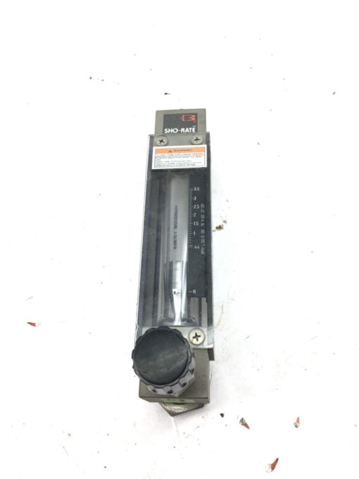 USED BROOKS 1358-F1D2FK4B1A SHO-RATE GLASS TUBE FLOWMETER, 3