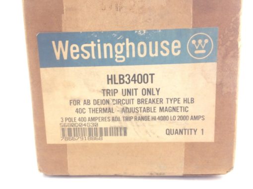 WESTINGHOUSE HLB3400T CIRCUIT BREAKER TRIP UNIT ONLY (B121) 2