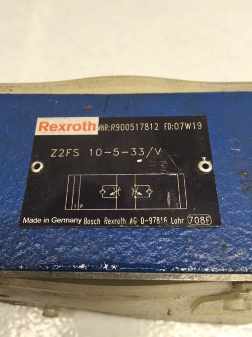 Rexroth Z2FS-10-5-33/V D05 Hydraulic Dual Flow Valve (H264) 2